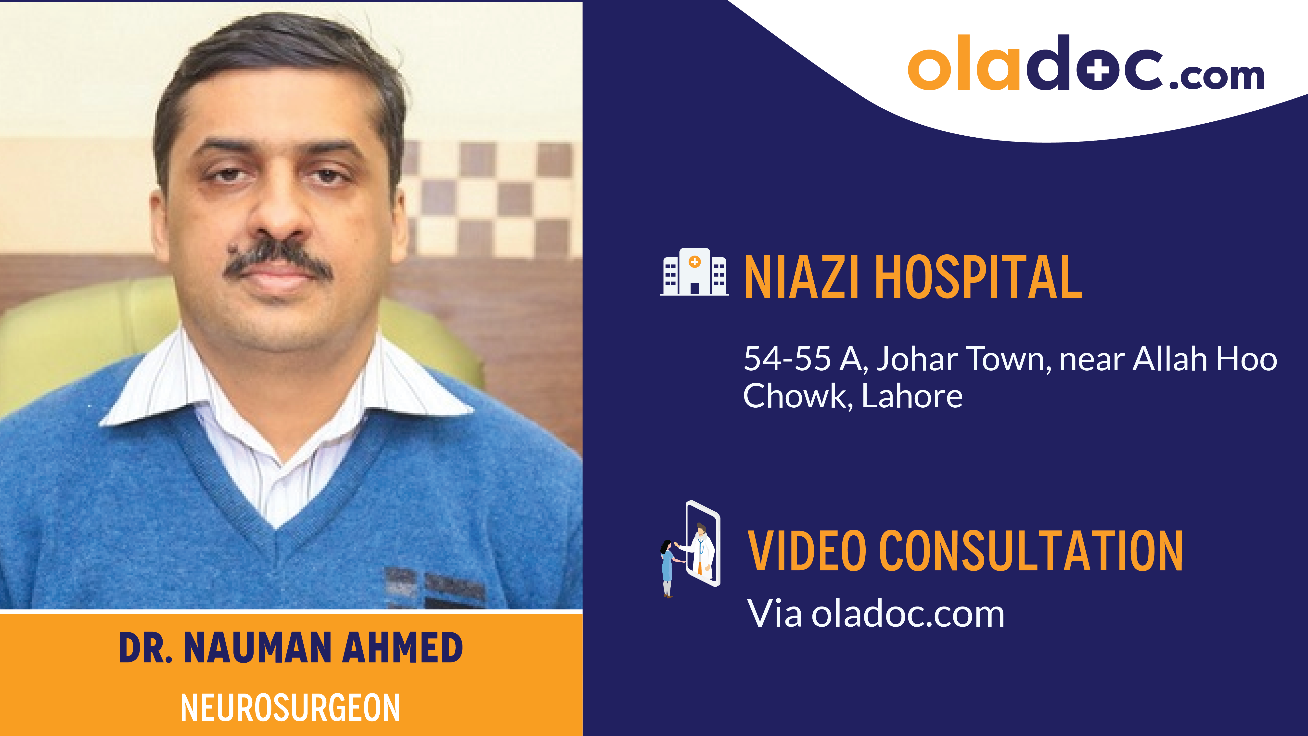 Practice locations of Dr.Nauman Ahmed